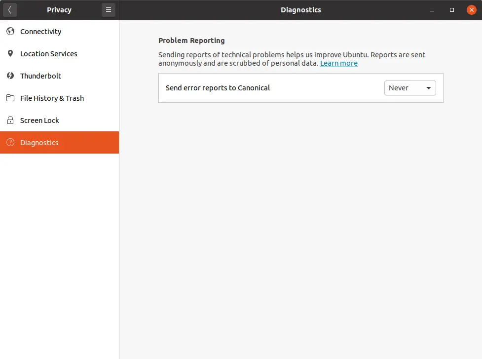 How to Opt Out from Problem Reporting on Ubuntu