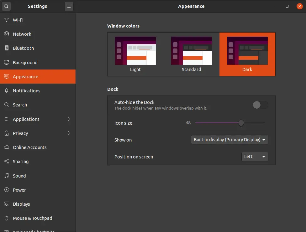 How to Set Dark Theme on Ubuntu