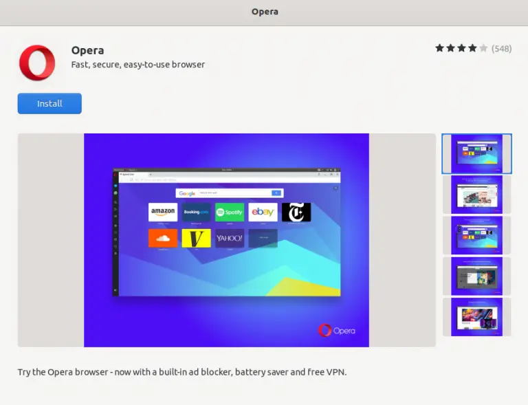 How to Install Opera Browser on Ubuntu
