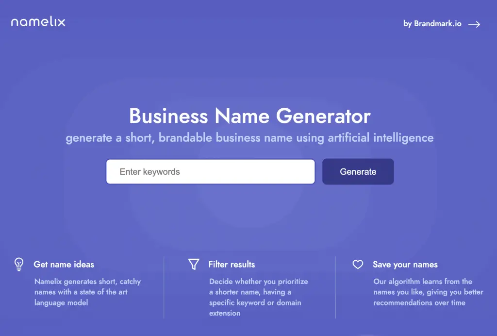 Generate Business Names with AI
