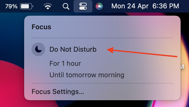 activate do not disturb on mac
