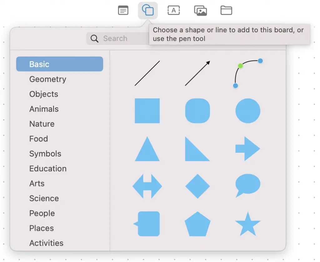 mac freeform shapes