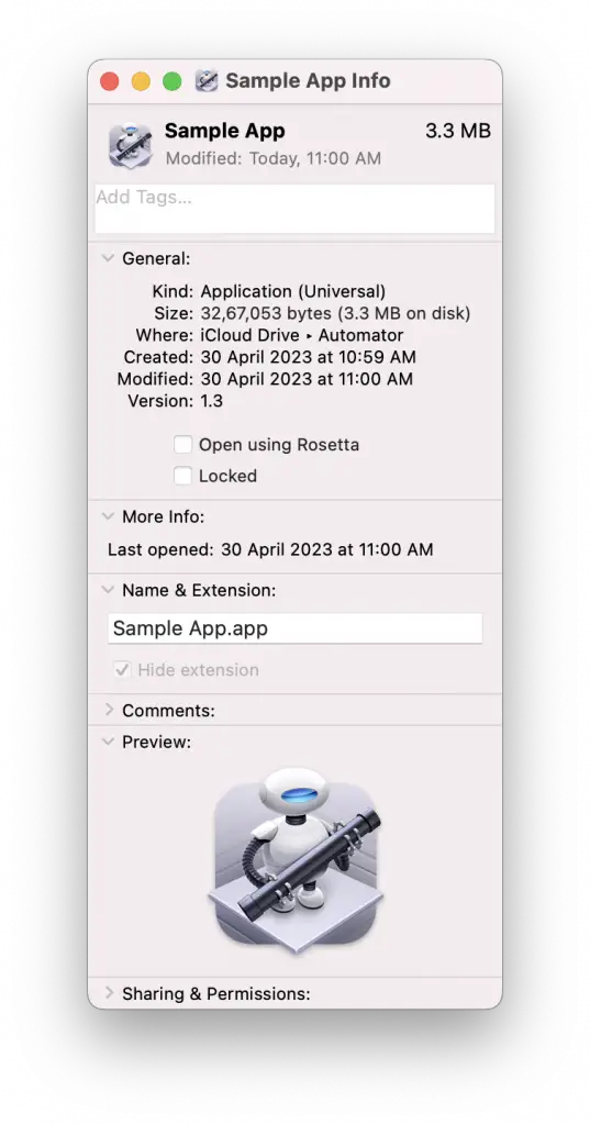 change mac automator app icon