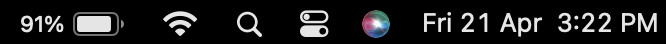 display battery percentage on mac menu bar