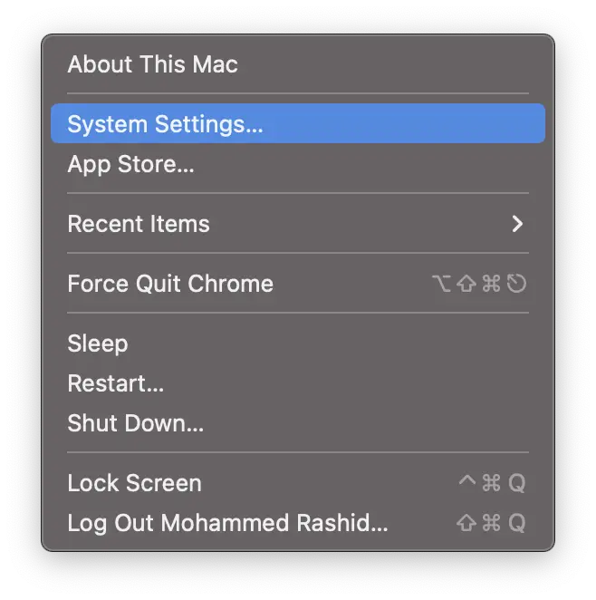 mac system settings