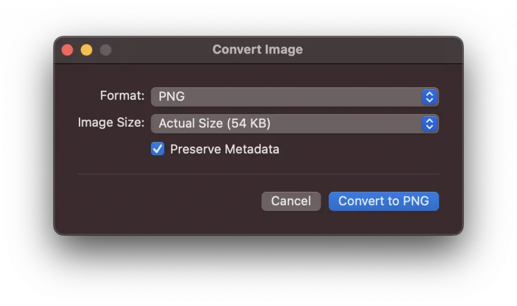 jpeg to png on mac