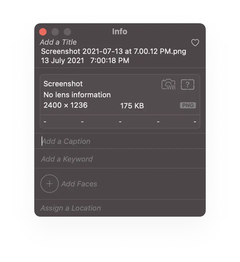 edit image meta data on mac