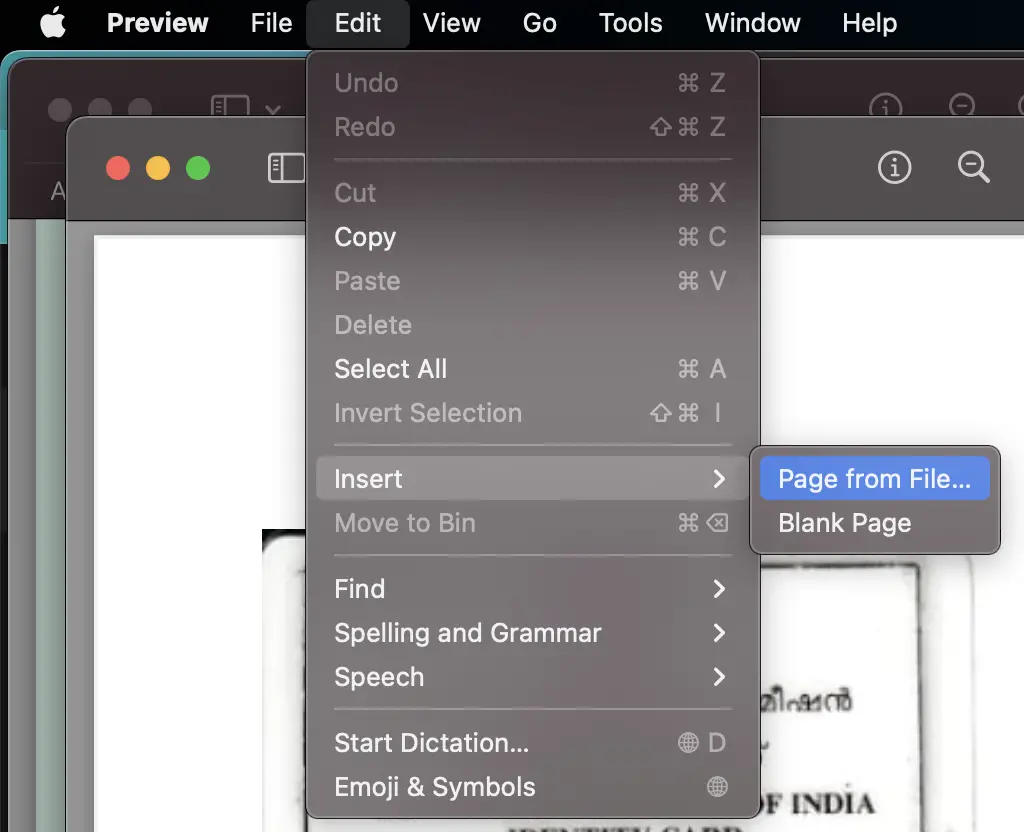 Add page to pdf on mac