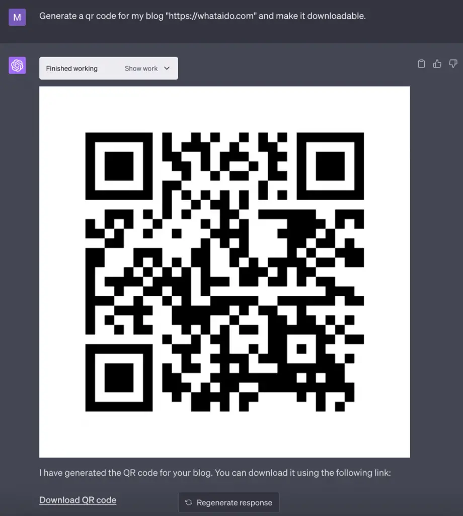 How to Generate QR Code Using ChatGPT - SoftTuts