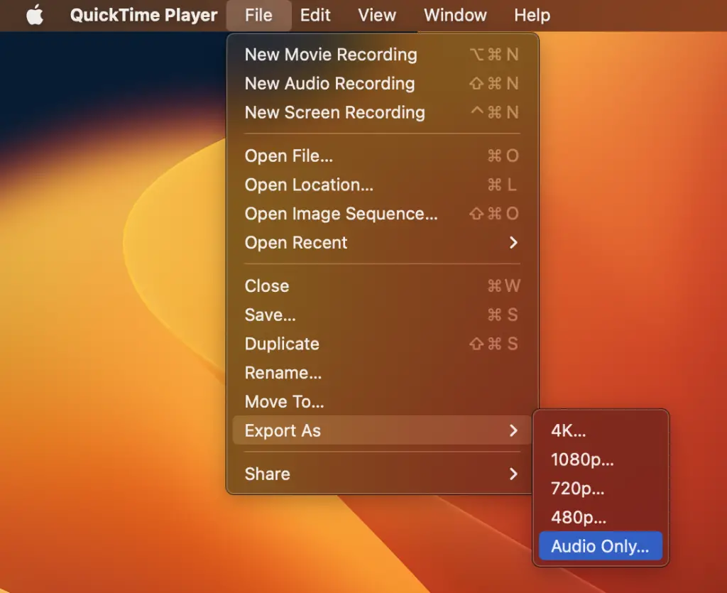 convert video to audio on mac