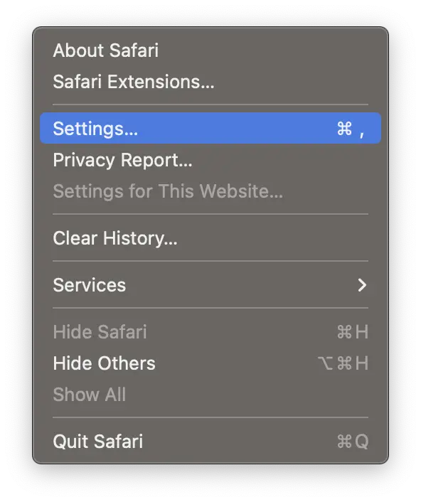 safari browser settings