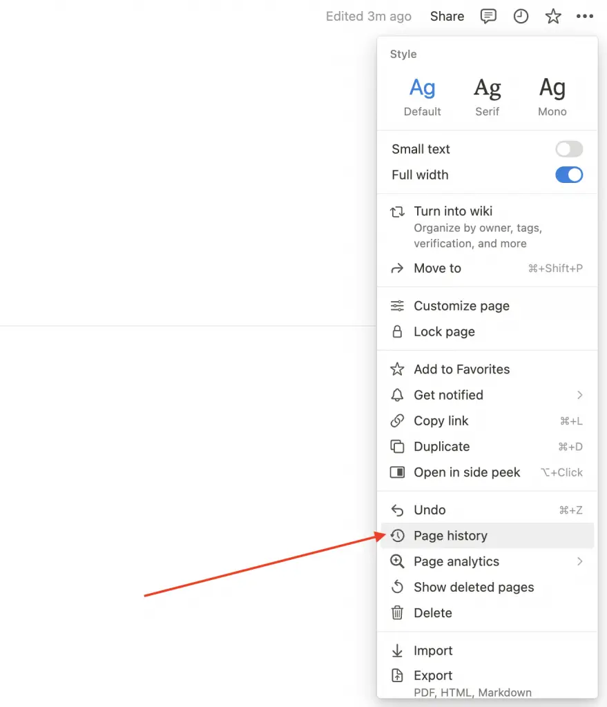 notion page history