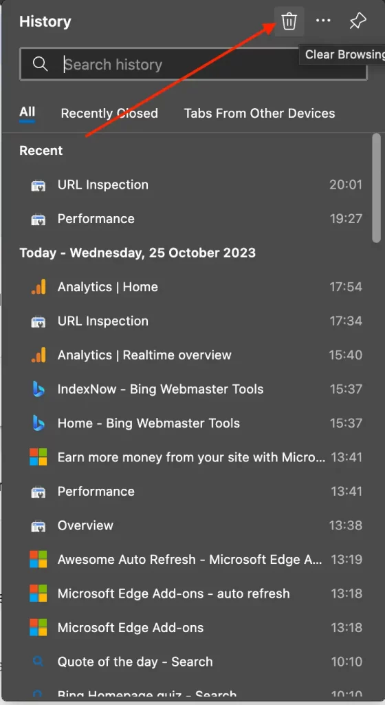 How to Access Browser History in Microsoft Edge - SoftTuts