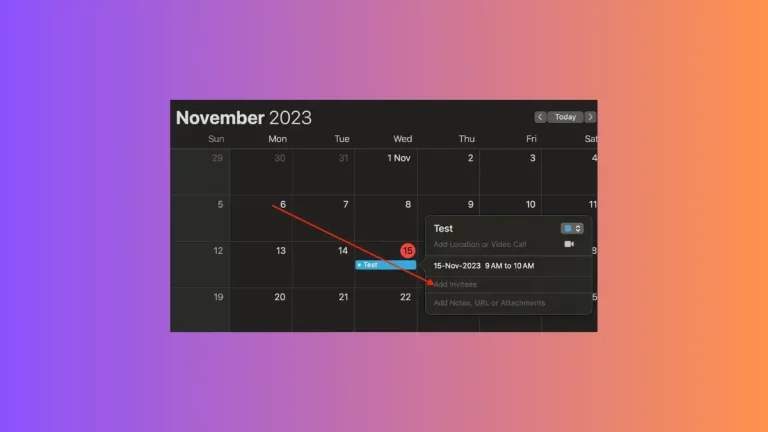 How to Share an Apple Calendar Event on Mac